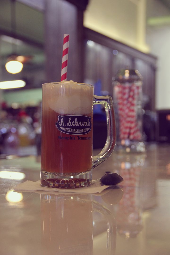 A Schwab Root Beer Float // Ten Feet Off Beale http://www.tenfeetoffbeale.com