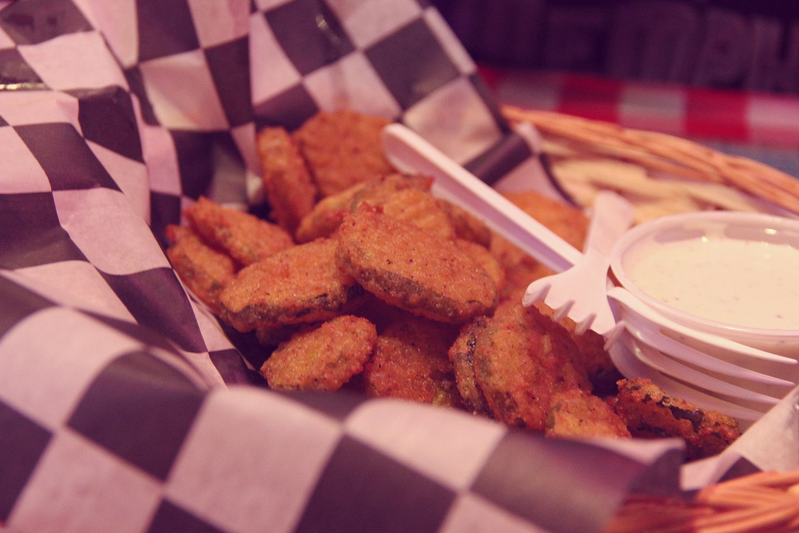 Huey's Fried Pickles // Ten Feet Off Beale http://www.tenfeetoffbeale.com