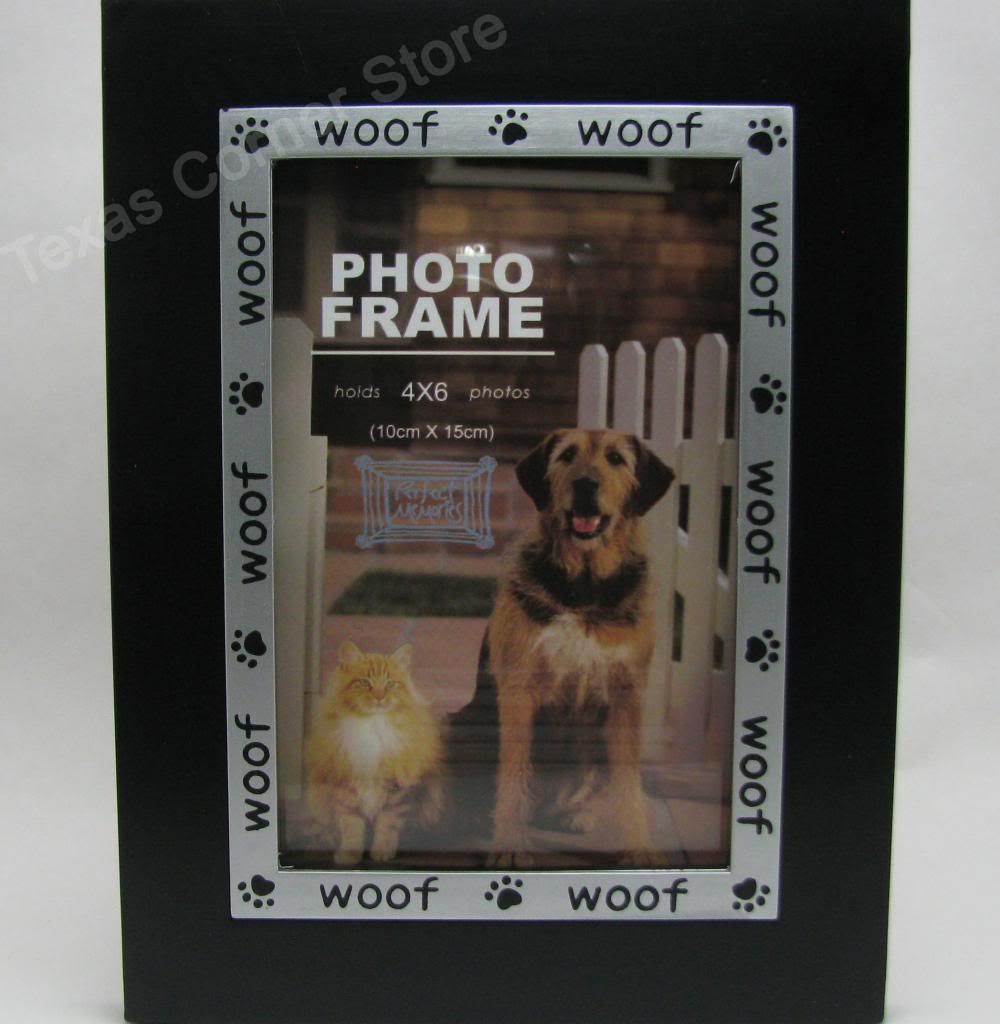 Woof Dog Puppy 4x6 Photo Picture Frame 4 x 6" Vertical Horizontal