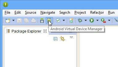abriendo android device virtuak manager