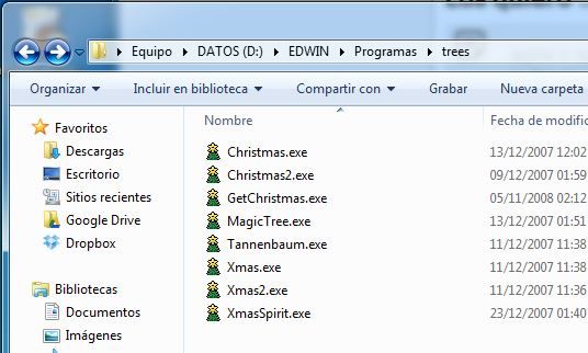 arboles de navidad windows