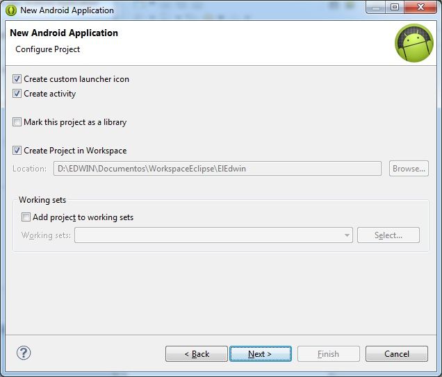 configurar proyecto android