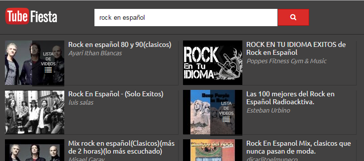 tubefiesta reproductor youtube
