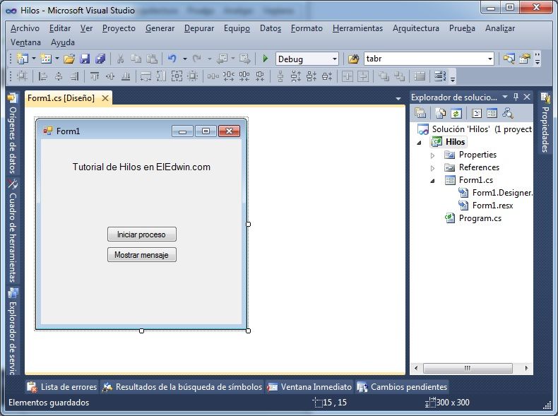 proyecto hilos c#
