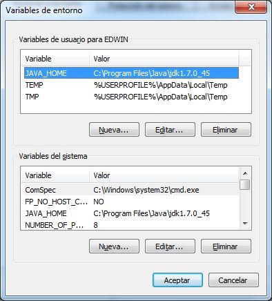 variables de entorno windows 7