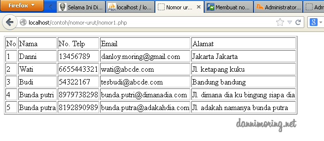 Membuat Nomor Urut Saat Menampilkan Data Pada Php Mysqli 1 Gut Moring